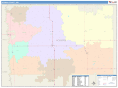 Norman County, MN Wall Map