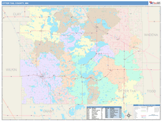 Otter Tail County, MN Wall Map