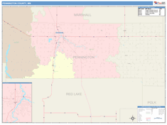 Pennington County, MN Wall Map