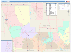 Polk County, MN Wall Map