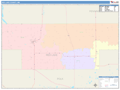 Red Lake County, MN Wall Map