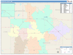 Redwood County, MN Wall Map