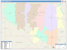 Renville County, MN Wall Map