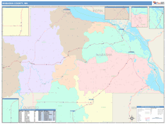 Wabasha County, MN Wall Map