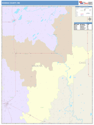 Wadena County, MN Wall Map