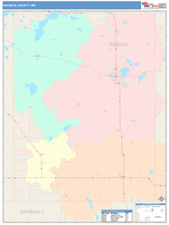 Waseca County, MN Wall Map