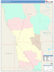 Wilkin County, MN Wall Map