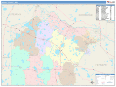 Wright County, MN Wall Map