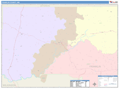 Franklin County, MS Wall Map