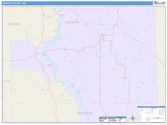 George County, MS Wall Map