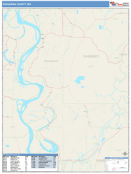 Issaquena County, MS Wall Map