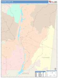 Itawamba County, MS Wall Map