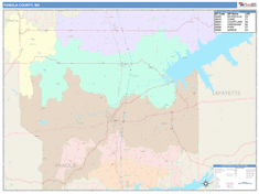 Panola County, MS Wall Map