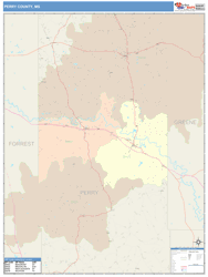 Perry County, MS Wall Map