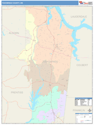 Tishomingo County, MS Wall Map