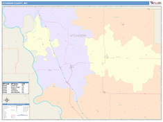 Atchison County, MO Wall Map