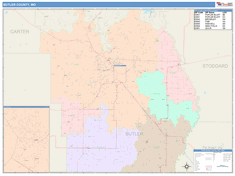 Butler County, MO Wall Map