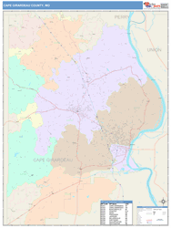 Cape Girardeau County, MO Wall Map