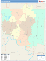 Chariton County, MO Wall Map