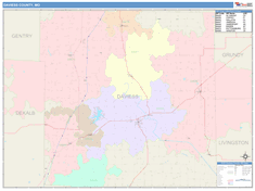 Daviess County, MO Wall Map