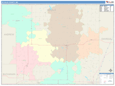 DeKalb County, MO Wall Map