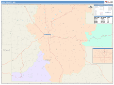 Dent County, MO Wall Map