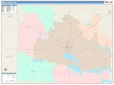 Henry County, MO Wall Map