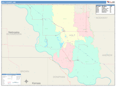 Holt County, MO Wall Map