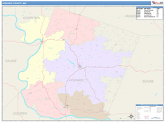 Howard County, MO Wall Map