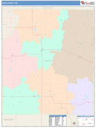 Knox County, MO Wall Map