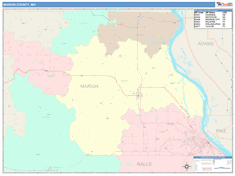 Marion County, MO Wall Map