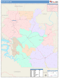 Miller County, MO Wall Map