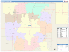 Nodaway County, MO Wall Map