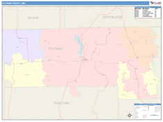 Putnam County, MO Wall Map