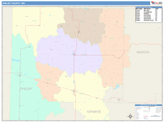 Shelby County, MO Wall Map