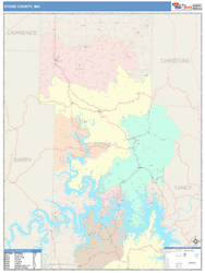 Stone County, MO Wall Map