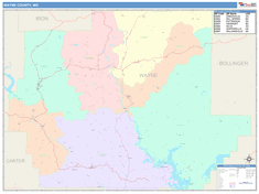 Wayne County, MO Wall Map