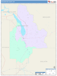 Broadwater County, MT Wall Map