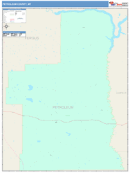 Petroleum County, MT Wall Map