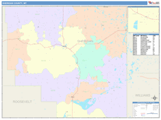 Sheridan County, MT Wall Map