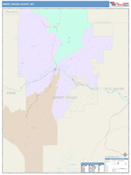 Sweet Grass County, MT Wall Map