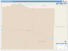 Wheatland County, MT Wall Map