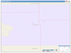 Banner County, NE Wall Map