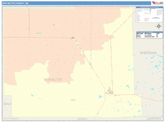 Box Butte County, NE Wall Map