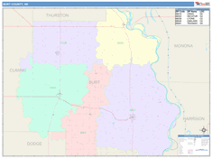 Burt County, NE Wall Map
