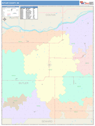 Butler County, NE Wall Map