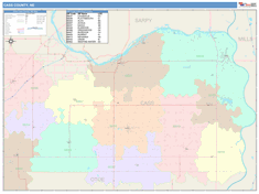 Cass County, NE Wall Map