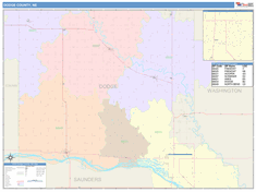 Dodge County, NE Wall Map