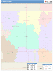Fillmore County, NE Wall Map