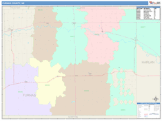 Furnas County, NE Wall Map